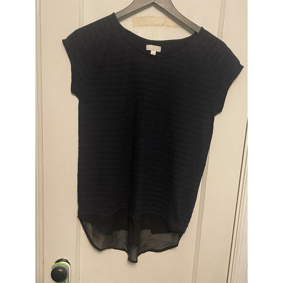 C  Top Shirt Navy Blue Petite  Small‎ - Picture 1 of 7